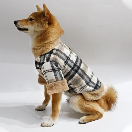 Manteau pour chien imperméable | Manteau d'Hiver Motif Tartan