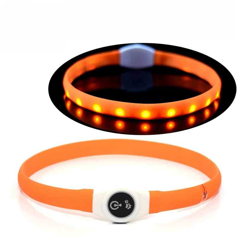 Collier lumineux chien | Collier LED Sécurité Nocturne pour Chien