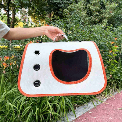 Sac de Transport pour Chien - PuppyTravelBag - Beige-Orange