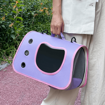 Sac de Transport pour Chien - PuppyTravelBag - Violet-Rose