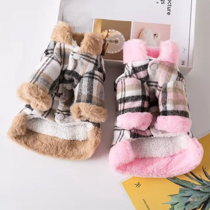Manteau pour chien imperméable | Manteau d'Hiver Motif Tartan