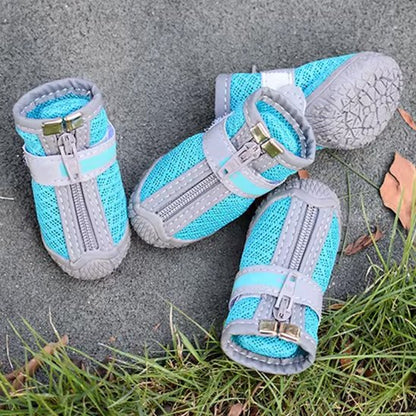 Chaussures Chien Imperméables | Chaussures Respirantes Visibilité Nocturne