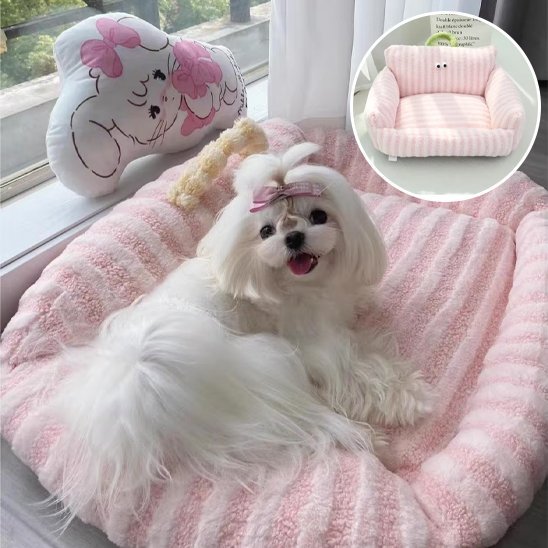 Canapé pour chien en peluche douillette | ComfortPaws