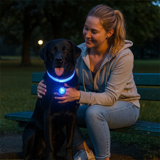 Collier lumineux pour chien | SafeNight